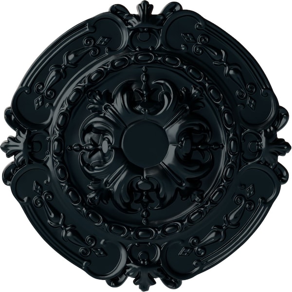 Ekena Millwork Southampton Ceiling Medallion (Fits Canopies up to 2 3/4"), 16 3/8"OD x 1 3/4"P, Night Shade CM17SONSF - main